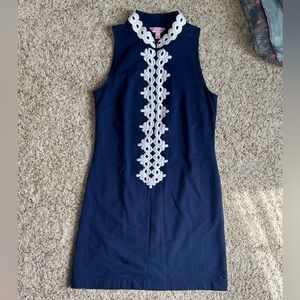 Lilly Pulitzer Callista High-Collar Sleeveless Shift Dress. Size S. Like New!